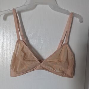 Knix Size L Mesh Deep-V Peach